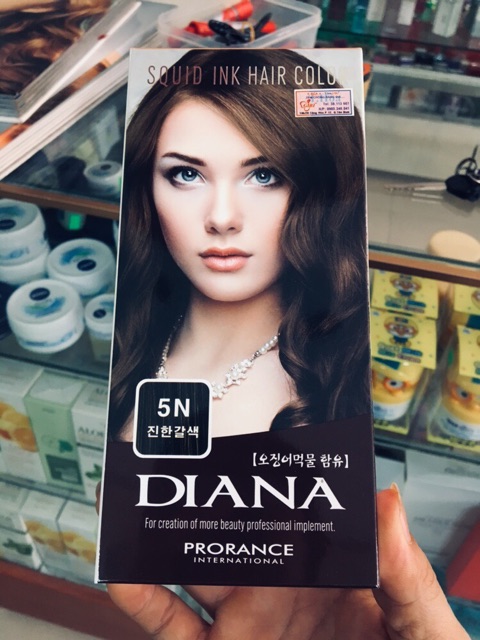 Thuốc nhuộm tóc phủ bạc – PRORANCE DIANA SQUID INK HAIR COLOR – 60G*2 /BAO GỒM 4 LOẠI :