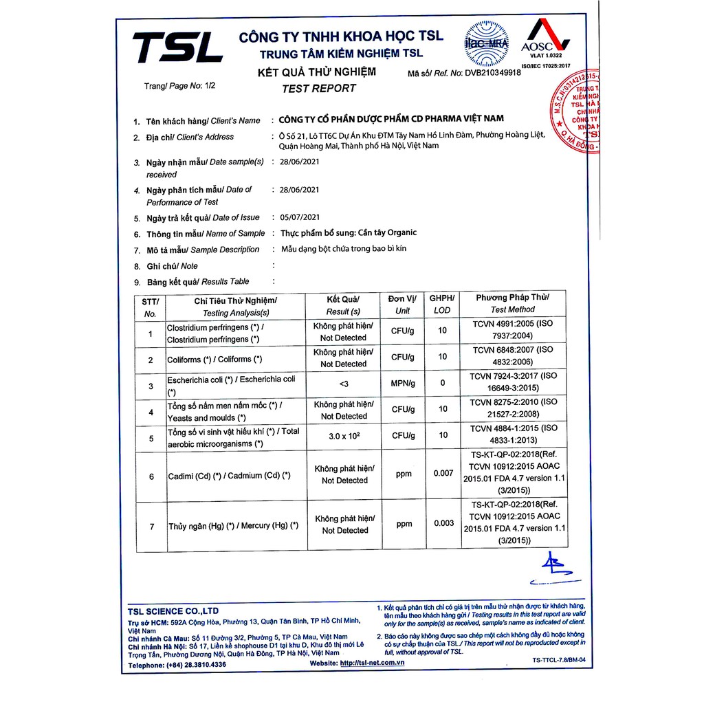 Sữa Bột Cần Tây Rong Nho, Diệp Lục, Tảo Xoắn Organic Nguyên Chất 100% Giảm Béo Giảm Mụn Đẹp Da 400gram