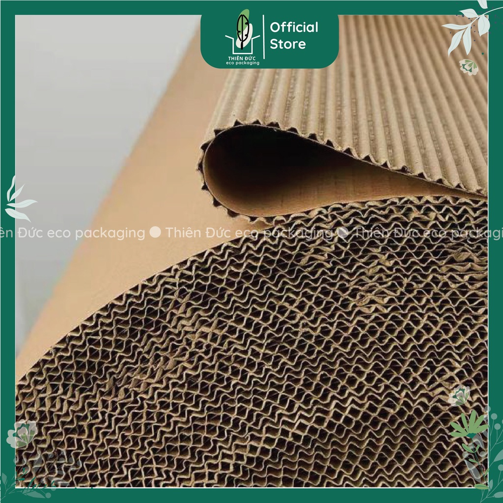 Giấy bìa carton 2 lớp sóng B đóng hàng gốm sứ, cây cảnh. Cuộn sóng bìa catton chống sốc bọc hàng dễ vỡ, làm vách ngăn