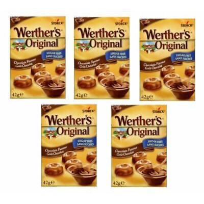 (2 vị) Kẹo Caramel Werther's Original hộp 42gr (Sugarfree)