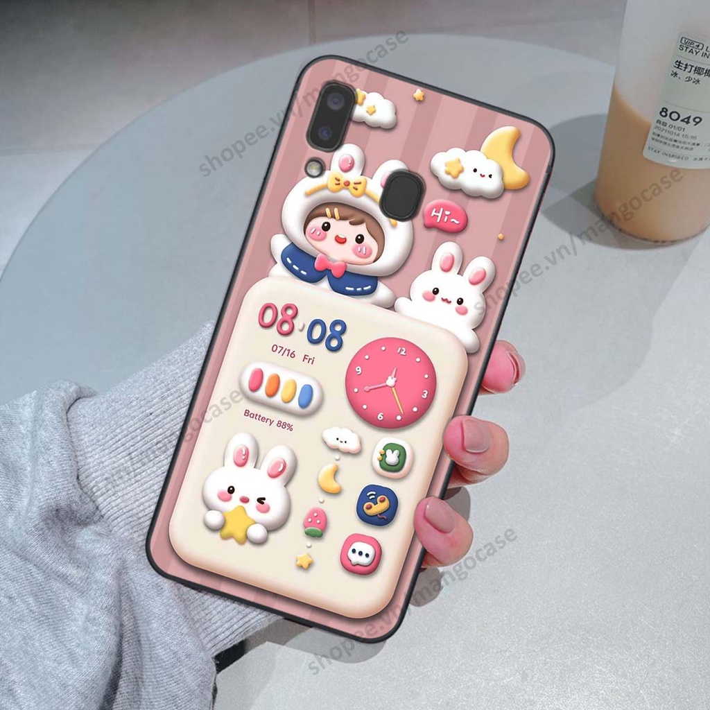 Ốp lưng Samsung A20 / A30 hình gấu, thỏ, đồng hồ cute dễ thương