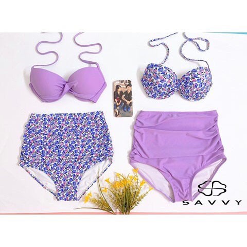 Bikini 2 Mảnh Quần Cạp Cao Tôn Dáng Quyến Rũ, Bikini phong cách Hàn Quốc
