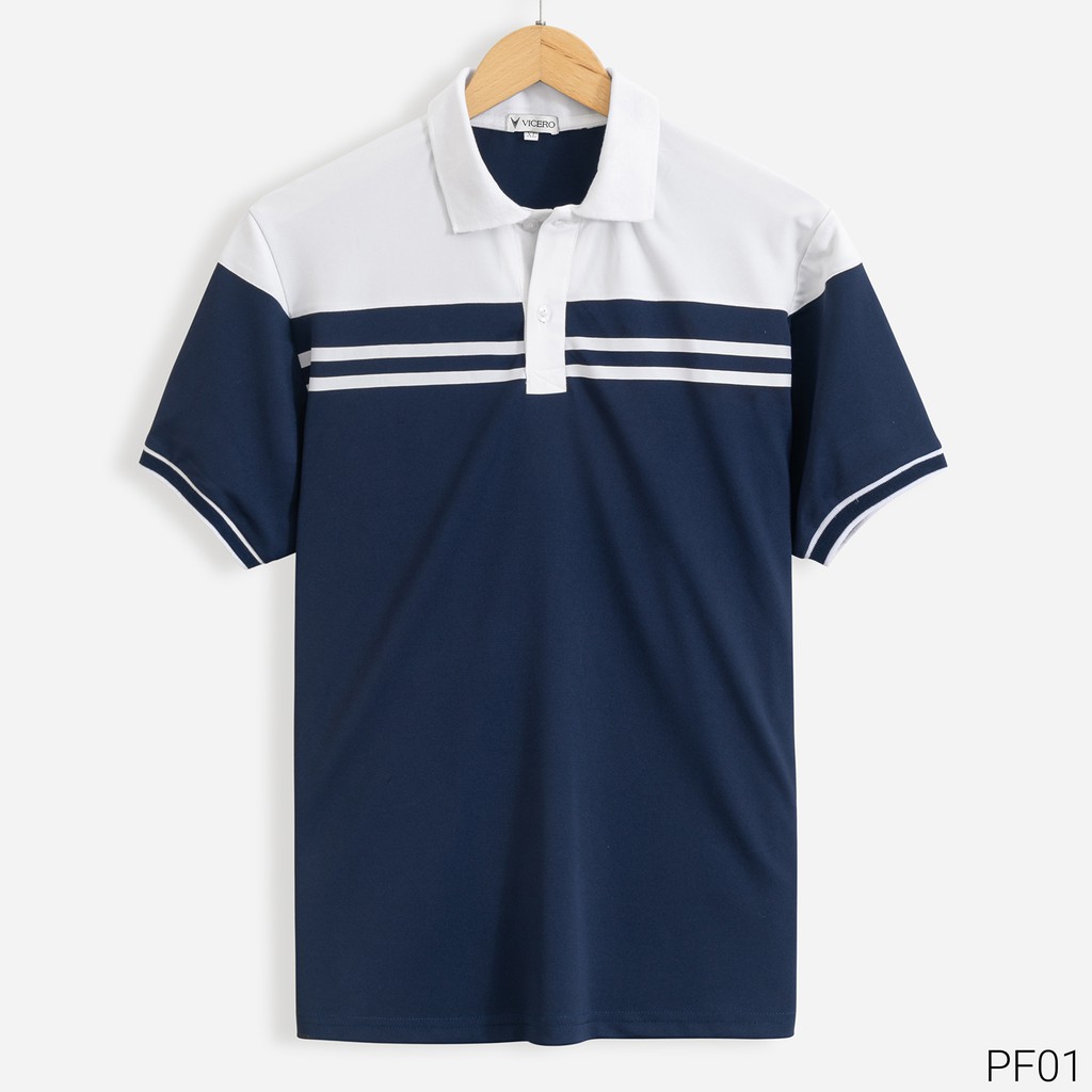 Áo Thun Nam Cổ Polo Ngắn Tay Kẻ Thời Trang Vicero Cao Cấp | BigBuy360 - bigbuy360.vn