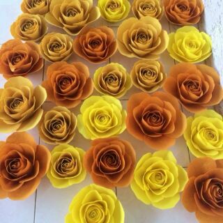 8 bộ rập giấy cánh hoa làm hoa giấy backdrop