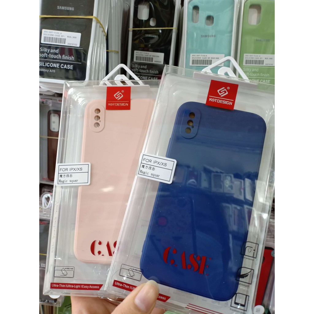 Ốp lưng chống bẩn KST Viền cho vuông iPhone X/XR/XS Max/xs