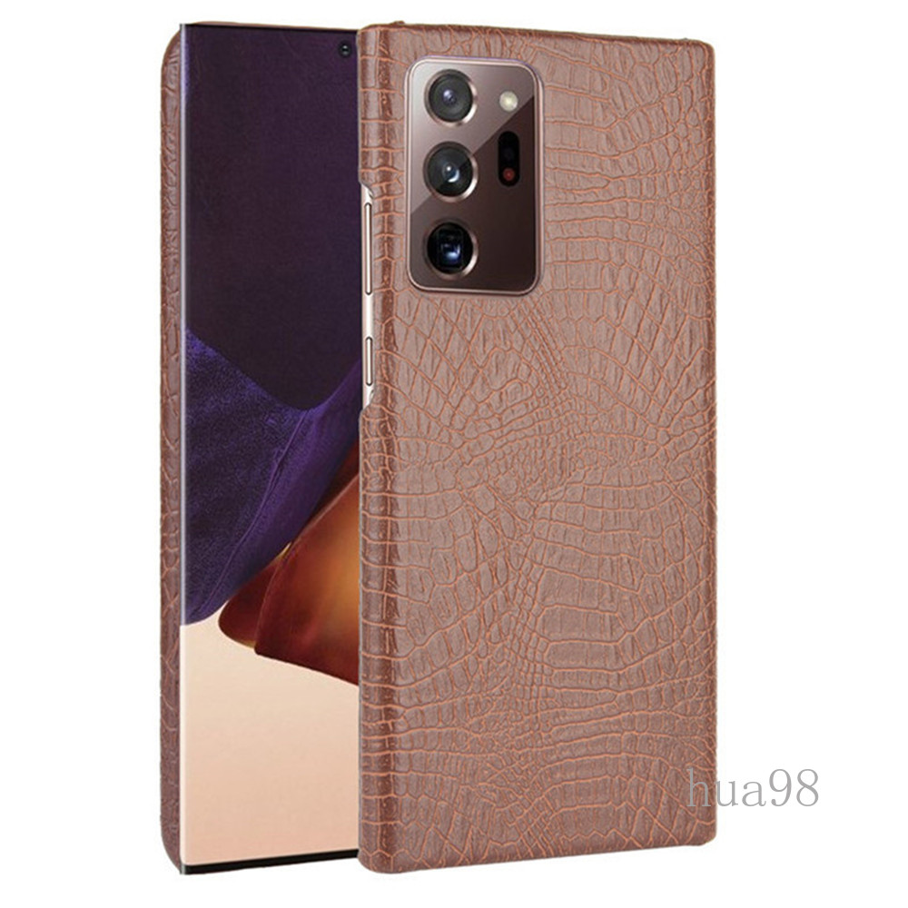 Ốp điện thoại cứng họa tiết da cá sấu cho Samsung Note 20 Note10 Note20 Ultra 5G Note10 Lite