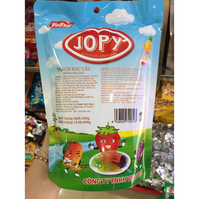 Kẹo thạch rau câu Jopy Việt Thái 400g
