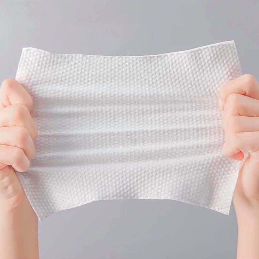 KHĂN LAU MẶT DÙNG 1 LẦN 100% BÔNG TỰ NHIÊN, CUỘN KHĂN GIẤY LAU MẶT ĐA NĂNG KHĂN KHÔ TẨY TRANG Animerry