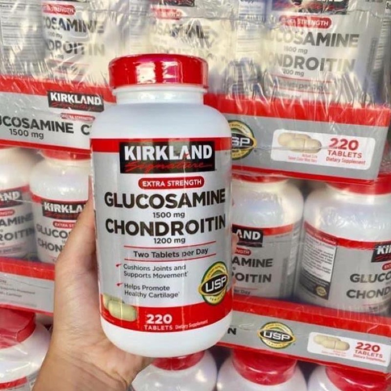 Viên uống bổ xương khớp Glucosamine 1500mg &amp; chondroitin 1200mg 280 viên - Kirkland Mỹ