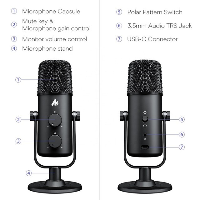 Micro thu âm Maono AU-903 USB Condenser Microphone