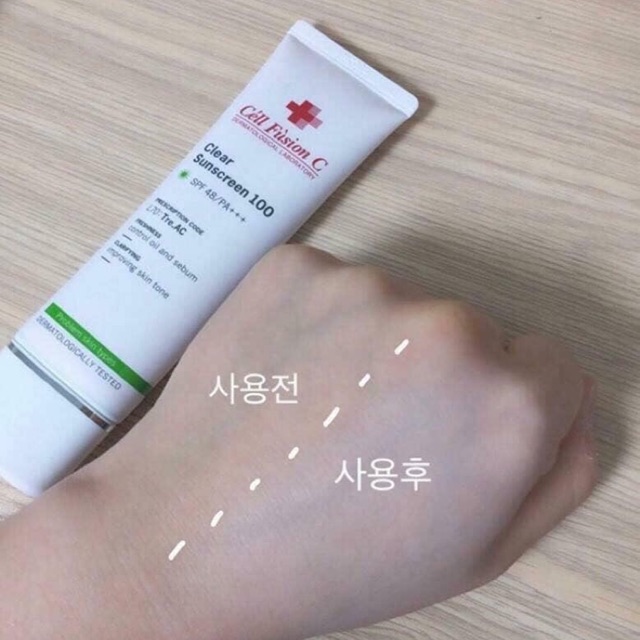 Kem chống nắng Cell Fusion C Clear Sunscreen 100 SPF 48+/PA+++