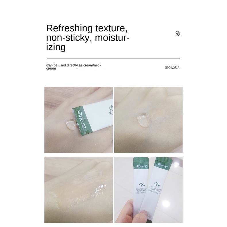 [Hàng mới về] Bộ 20 mặt nạ ngủ Bioaqua làm săn chắc da và kiểm soát dầu hiệu quả