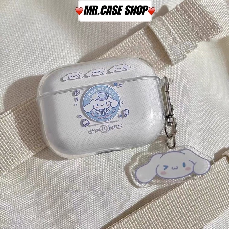 Case Airpods 1/2 /Pro Vỏ Ốp Tai Nghe Hình Thỏ Xanh Và Thỏ Hồng Kèm Móc - Mr.Case AirPods