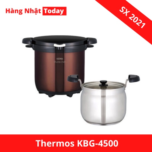 Nồi ủ Thermos KBG-4500, cách nhiệt chân không (4,5L)