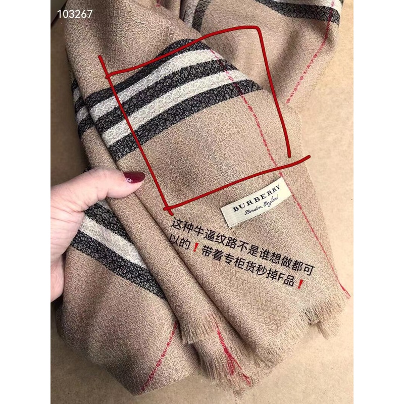 Khăn Choàng Nhỏ Thêu Họa Tiết Caro Burberry Cổ Điển Thời Trang Cho Nam Và Nữ