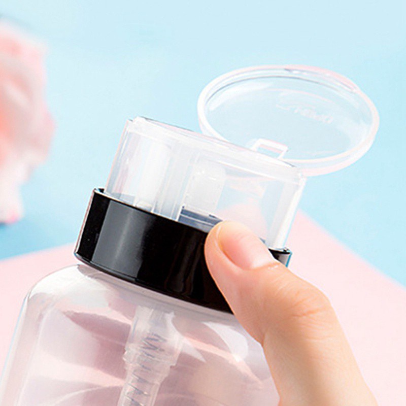 Bình đựng nước tẩy sơn móng tay dạng đầu nhấn nhỏ gọn tiện lợi