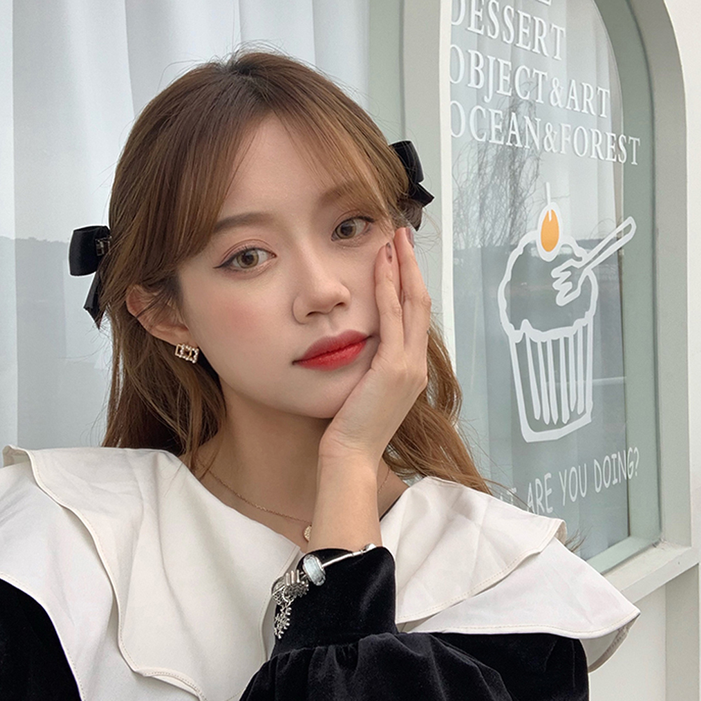 Kẹp Tóc Hình Nơ Đính Ngọc Trai Thời Trang Cho Nữ