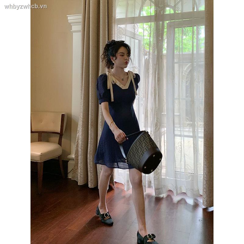 Đầm Lụa Dáng Dài Phối Nơ Phong Cách Retro Thanh Lịch Cho Nữ | BigBuy360 - bigbuy360.vn