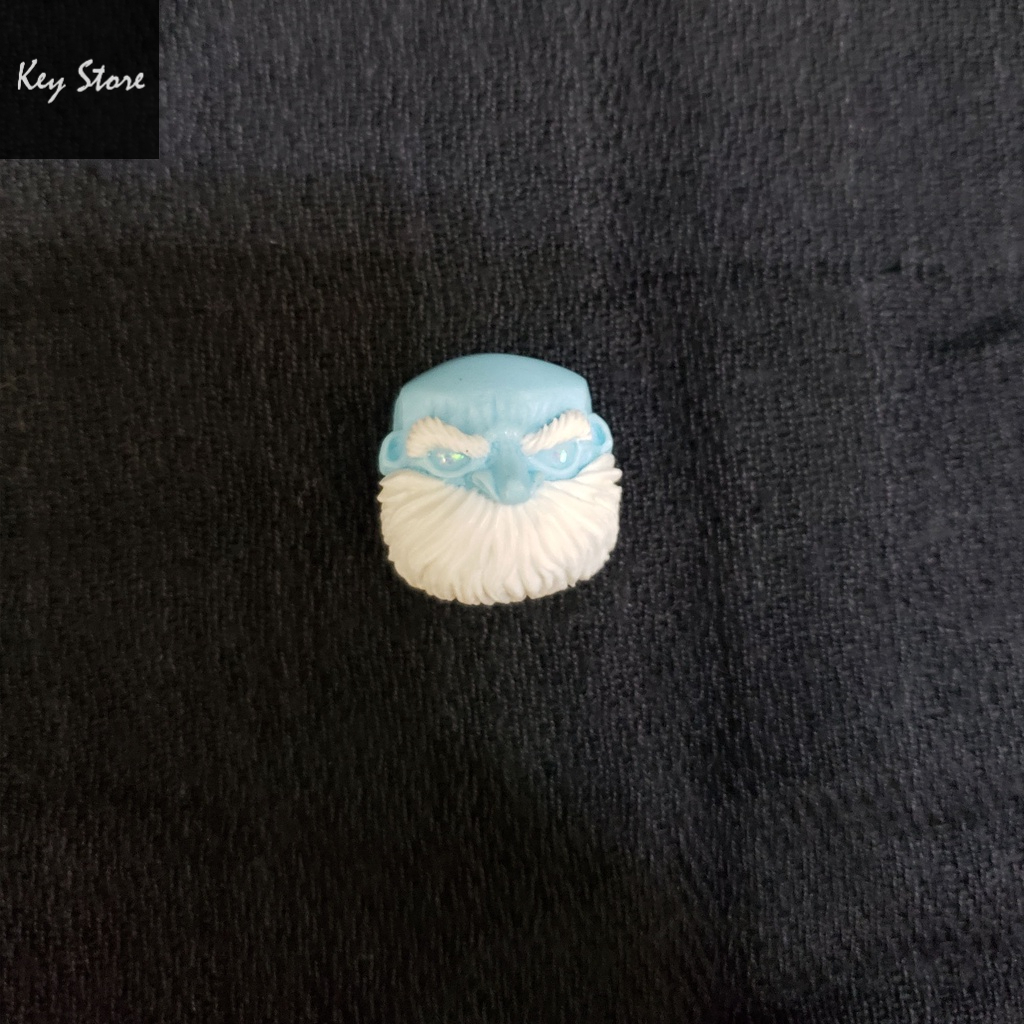 Nút bàn phím cơ artisan keycap jack bald màu đỏ xanh noel