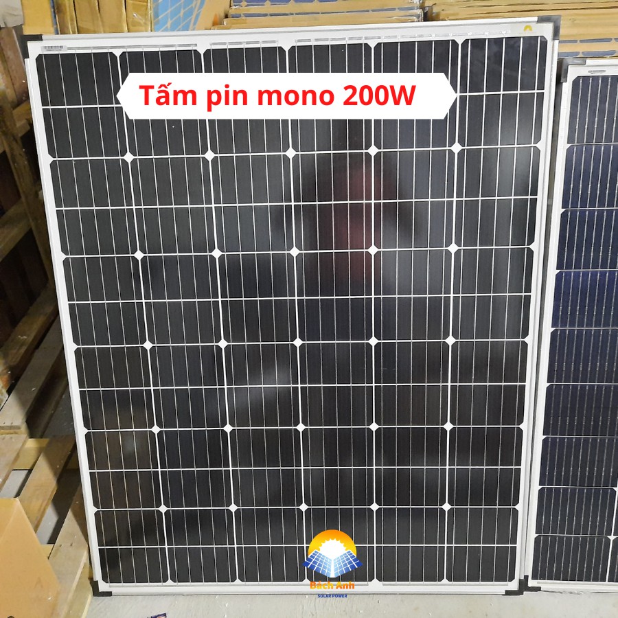 Tấm pin năng lương măt trời mono 18V - 60W, 100W, 150W, 200W