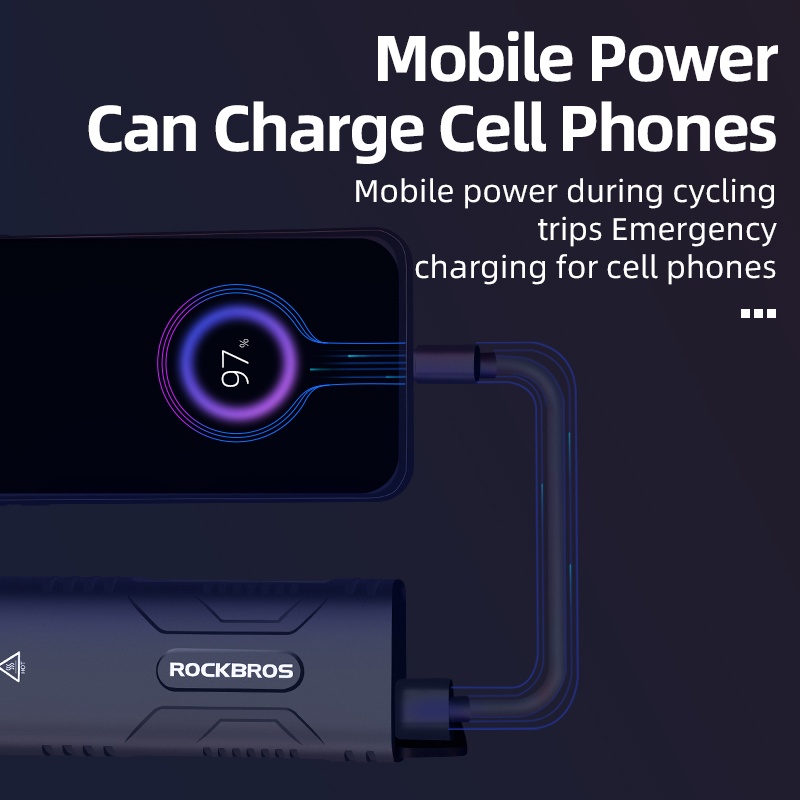 Đèn Pha 10000mAh USB Bằng Hợp Kim Nhôm 850 Lumens Chống Thấm Nước Tiện Dụng Cho Xe Đạp Leo Núi