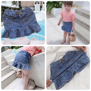 Chân váy Jean bèo bé gái - MẪU MỚI