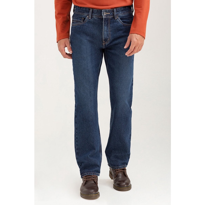 Quần jeans nam form rộng , thời thượng, trẻ trung, chất liệu cao cấp John Henry - JN22FH43-CL