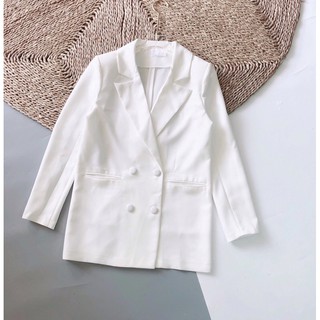 ÁO VEST TRẮNG CÚC BỌC