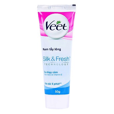 Kem Tẩy Lông Veet Cho Da Nhạy Cảm Silk & Fresh Depilatory Sensi | BigBuy360 - bigbuy360.vn
