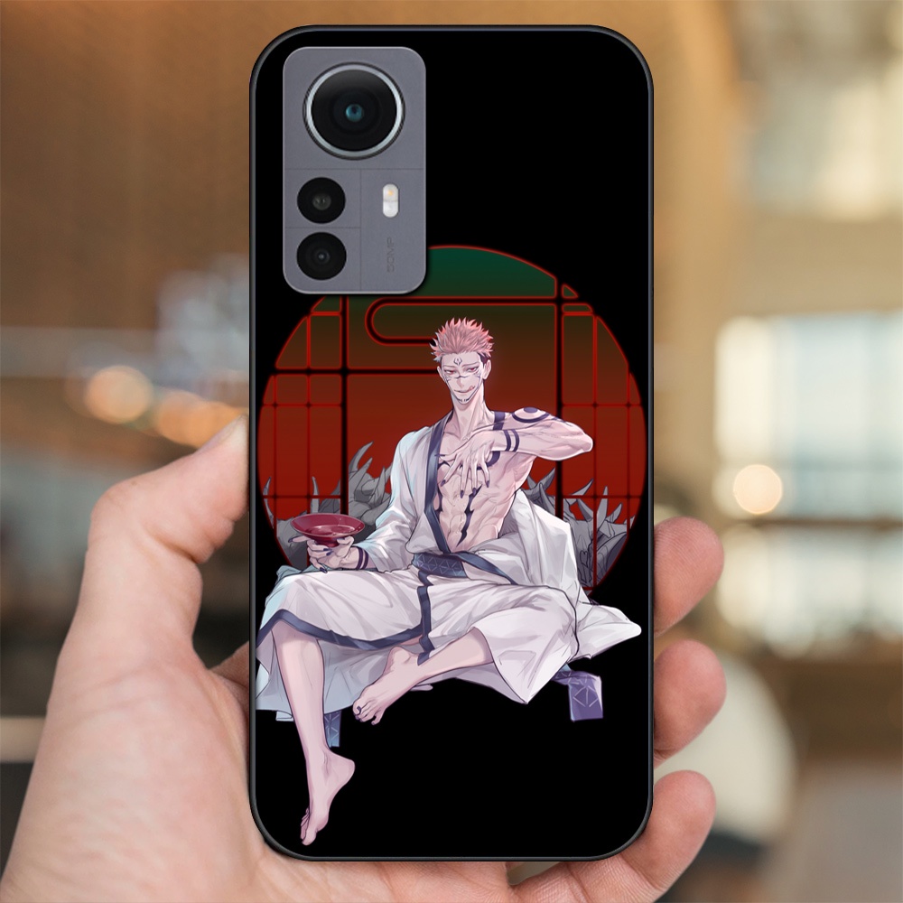 Ốp lưng Xiaomi 12 viền đen in hình Yuji Jujutsu Kaisen