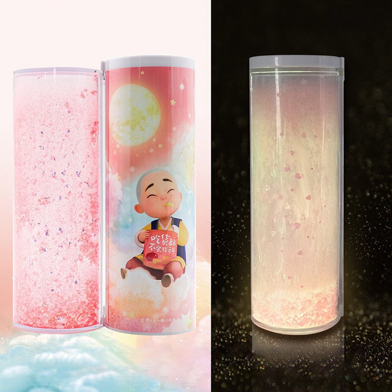 Cute Quicksand Noctilucent Pencil Case Kawaii Multifunctional Pencil Boxs With Calculator For Kids Office School StationeryQiānbǐ hé 3/5000 Pencil case