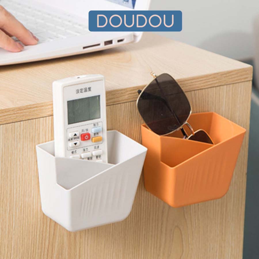 Kệ Đựng Đồ, Điện Thoại, Điều Khiển Tivi Dán Tường Có Lỗ Luồn Dây Điện Thoại P040