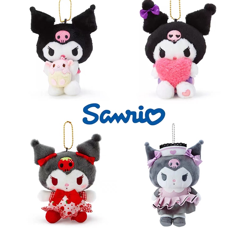 Móc khóa đồ chơi nhồi bông kiểu Sanrio Kuromi làm quà tặng dành cho trẻ em