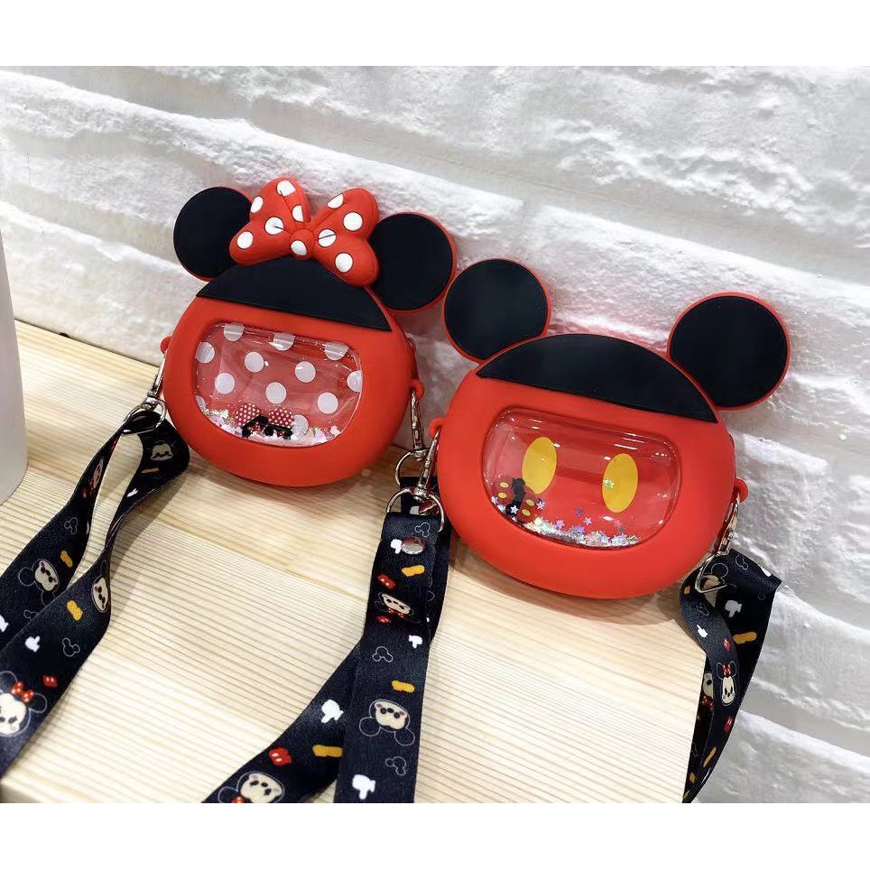 [Haobaby shop] Túi xách mini Mickey silicone cho bé