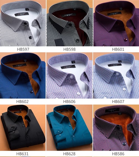 Áo sơ mi lót lông nam sang trọng, lịch sự, ấm áp | BigBuy360 - bigbuy360.vn