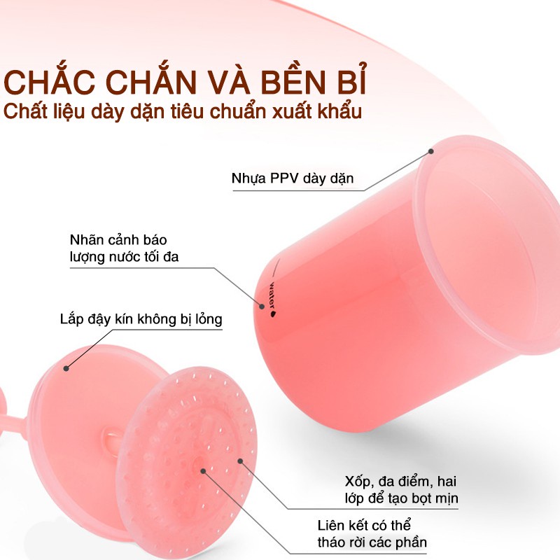 Cốc Tạo Bọt Sữa HOT Tạo Bọt Rửa Mặt Thời Trang Thiết Kế Tiện Dụng Cho Gia Đình, Phù Hợp Với Mọi Người