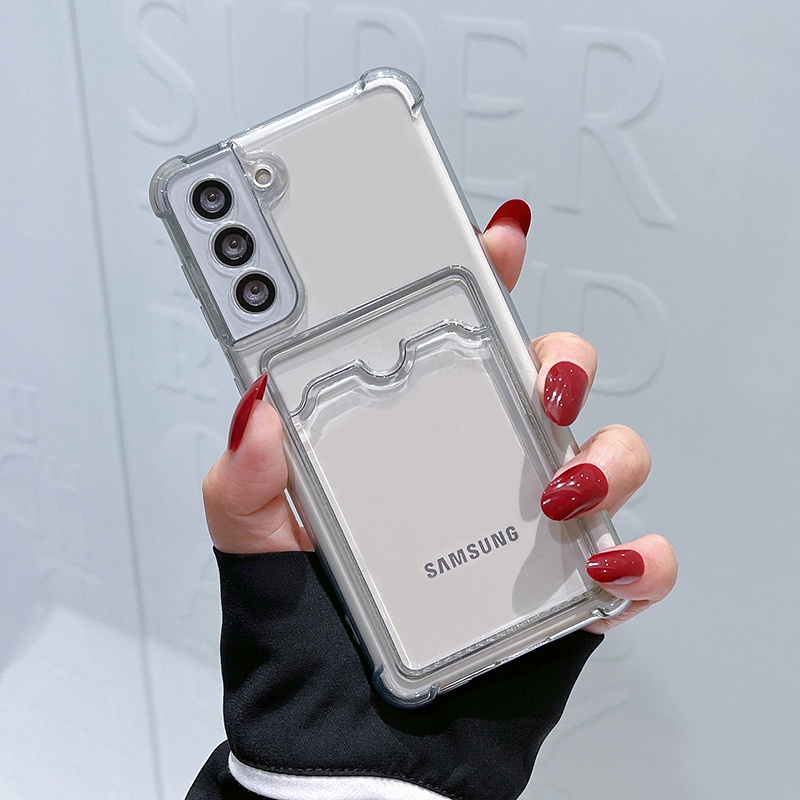 Ốp Điện Thoại Silicon Trong Suốt Chống Sốc Kiểu Dáng Đơn Giản Cho Samsung Galaxy S21 S20 Ultra S21 S20 Plus S21 S20 FE