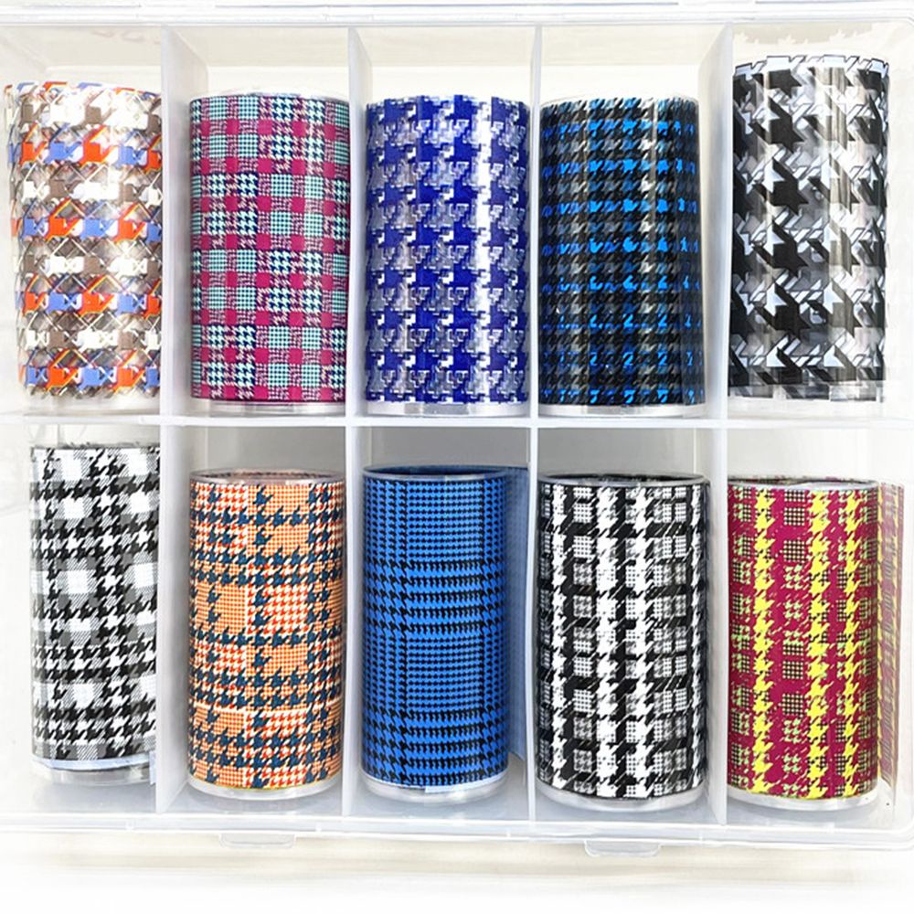 [Hàng mới về] Cuộn nhãn dán họa tiết răng cưa phong cách Hàn Quốc trang trí móng tay thủ công dài 100cm