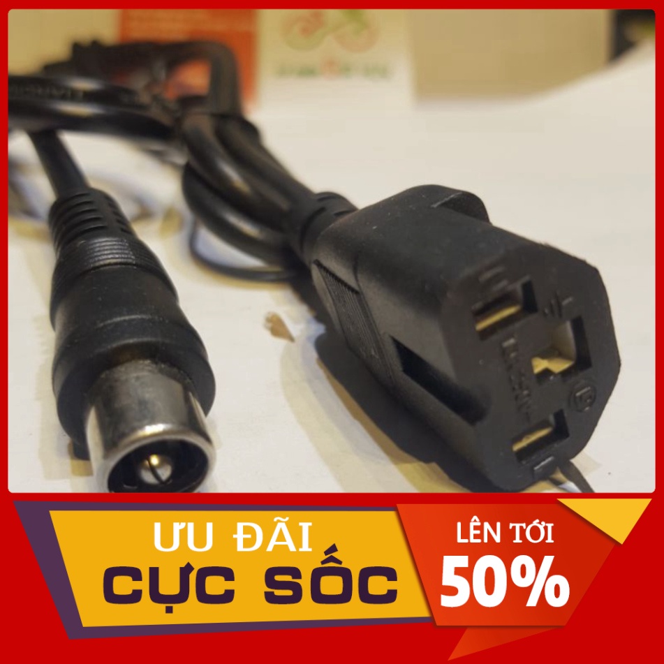 Dây Sạc DC Xe Đạp Điện - Xe Máy Điện, Đầu Vuông, Đầu Tròn XE ĐẠP ĐIỆN HUY
