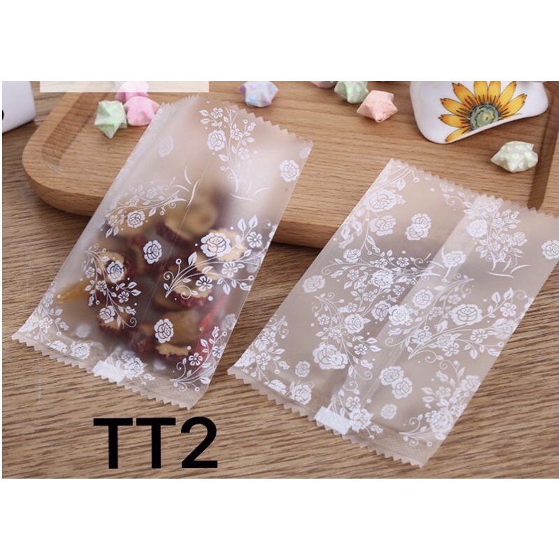 Túi đựng bánh/trà hoa 5.5*8.5cm nhiều mẫu - 100c