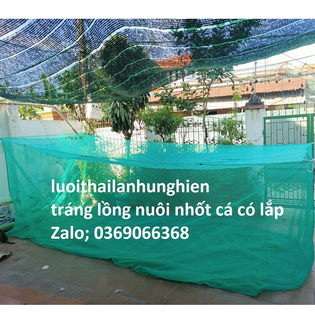 Lồng Nuôi cá ốc, Ếch, 10 x 4 x 1 có lắp che chắn tráng nuôi Cá ốc ếch Từ Nhỏ Tới To, Lưới Thái Lan