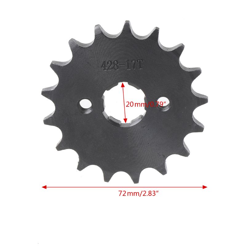 Kiki motorcycle scootor off-road 10t 19t nhông trước bánh răng bụi bẩn xe đạp đường kính 20mm