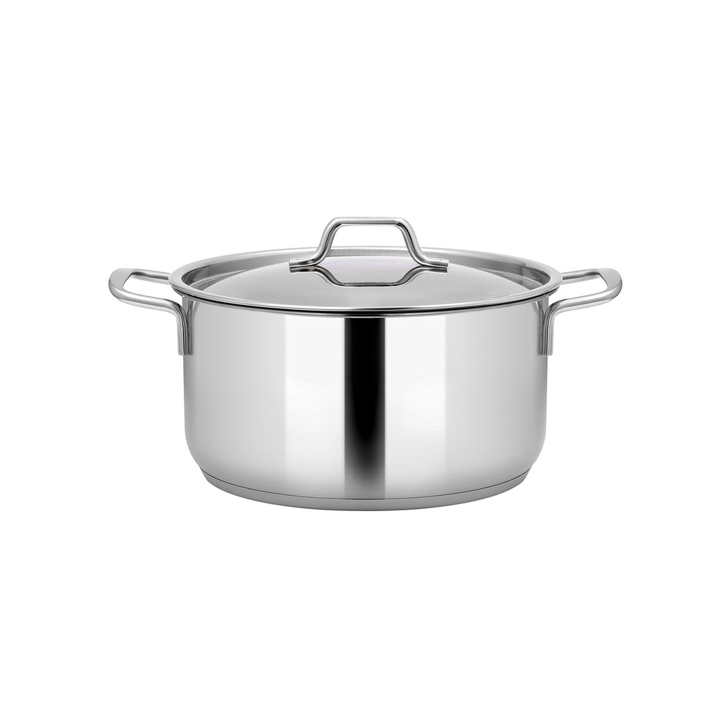 Nồi inox FiveStar Standard 3 đáy sandwich 16cm/18cm/20cm/24cm dùng cho bếp từ, bếp hồng ngoại, bếp ga