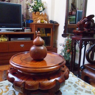 Lọ tăm hồ lô gỗ hương