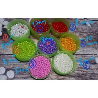 Hạt cườm nhựa 10k/túi/30-60 hạt