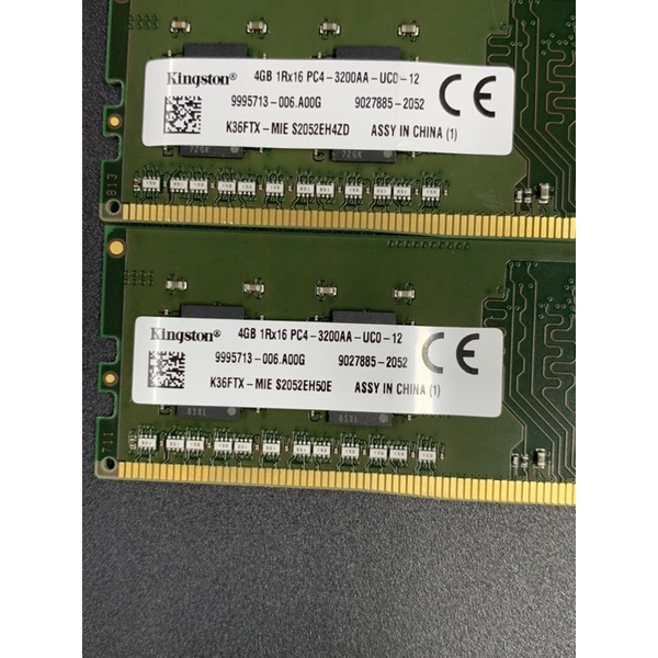 Ram PC kingston 4GB DDR4 3200MHz PC4-3200 Udimm Chính Hãng Mới Bảo Hành 312 Tháng 1 Đổi 1