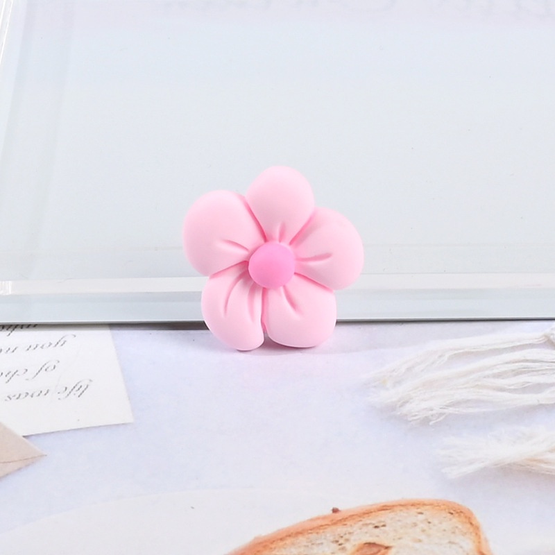 10 phụ kiện hình bông hoa bằng nhựa resin dùng trang trí điện thoại