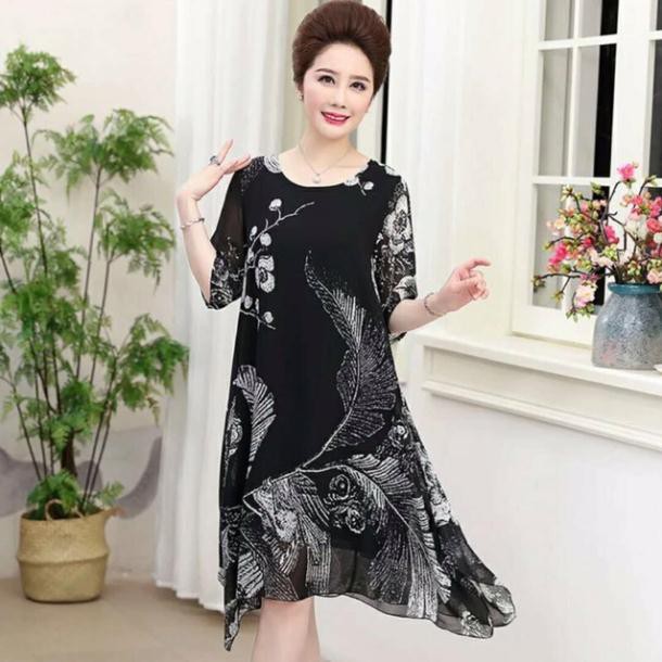 Váy đầm trung niên hàng Quảng Châu