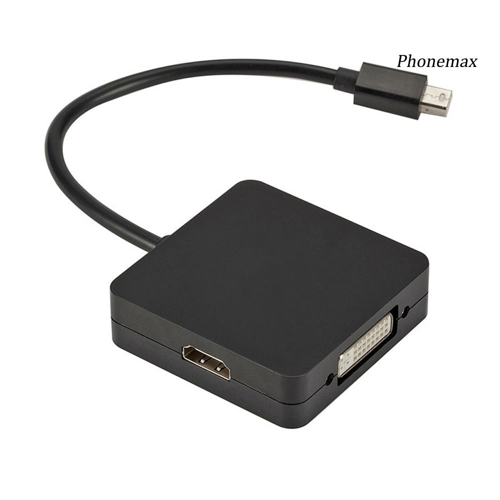 Cáp Chuyển Đổi 3 Trong 1 Từ Cổng Dp Sang Hdmi Vga Dvi Cho Macbook