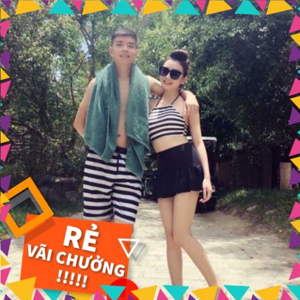 Siêu rẻ Bikini cặp sọc nữ váy đuôi cá Siêu xinh